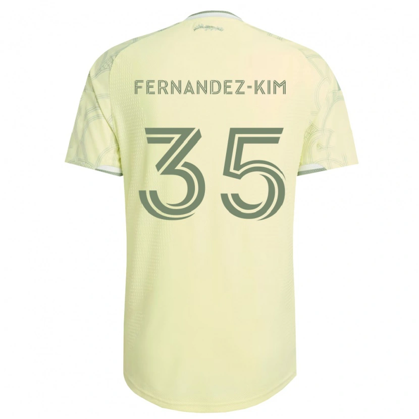 Danxen Män Lucas Fernandez-Kim #35 Beige Vit Bortatröja Matchtröjor 2026/27 Tröjor T-Tröja
