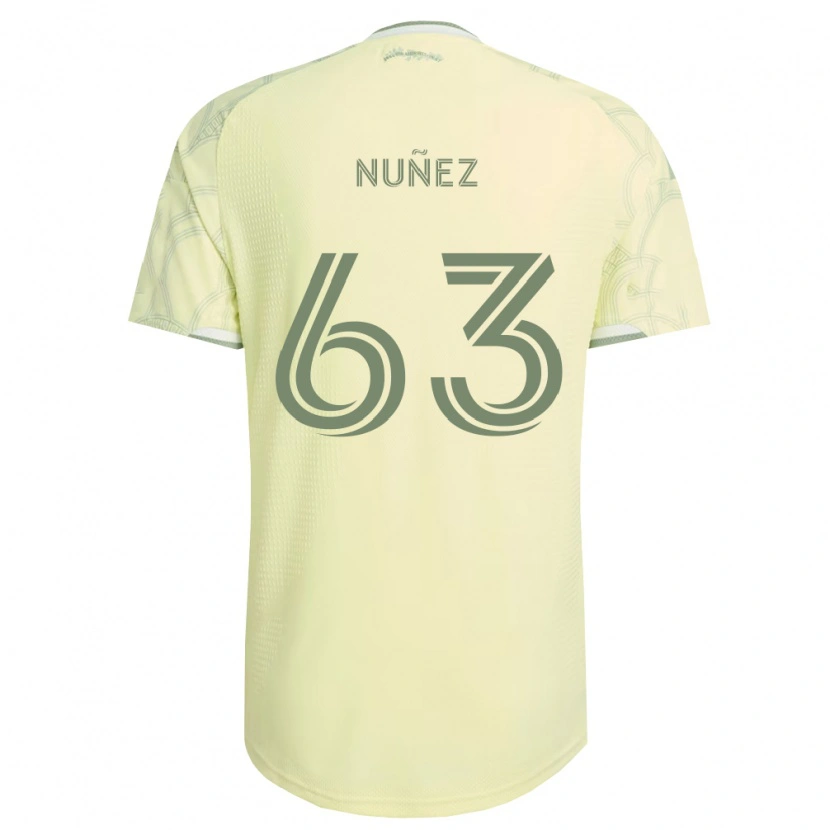 Danxen Män Daniel Núñez #63 Beige Vit Bortatröja Matchtröjor 2026/27 Tröjor T-Tröja