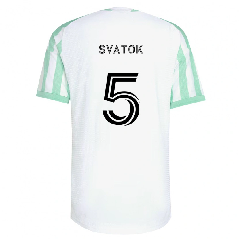 Danxen Män Oleksandr Svatok #5 Ljusgrön Svart Vit Bortatröja Matchtröjor 2026/27 Tröjor T-Tröja