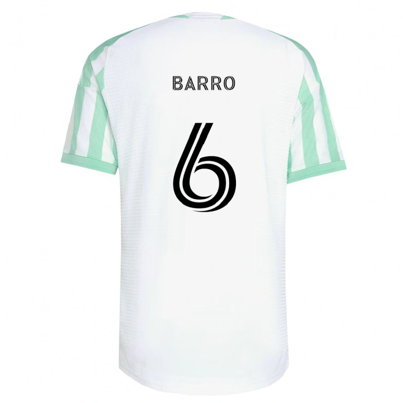 Danxen Män Djakaría Barro #6 Ljusgrön Svart Vit Bortatröja Matchtröjor 2026/27 Tröjor T-Tröja