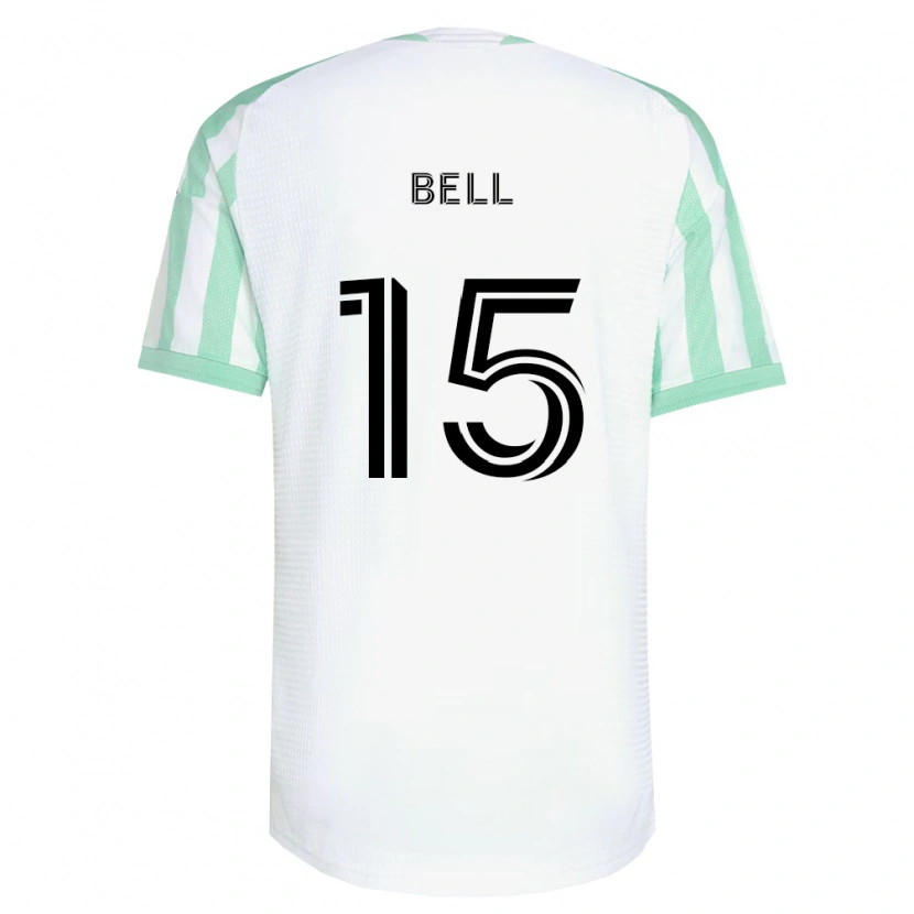Danxen Män Jon Bell #15 Ljusgrön Svart Vit Bortatröja Matchtröjor 2026/27 Tröjor T-Tröja
