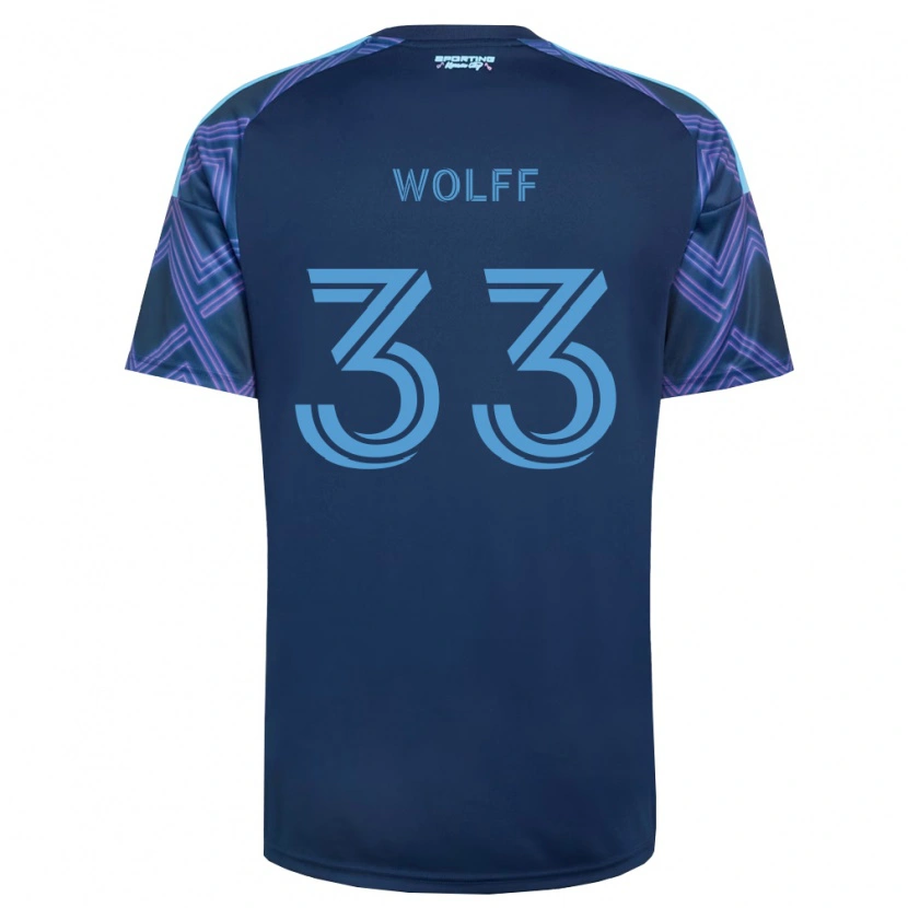 Danxen Män Owen Wolff #33 Kungligt Blå Lila Bortatröja Matchtröjor 2026/27 Tröjor T-Tröja