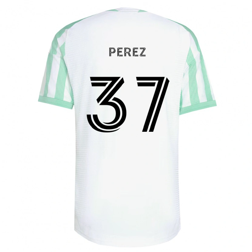 Danxen Män Damion Perez #37 Ljusgrön Svart Vit Bortatröja Matchtröjor 2026/27 Tröjor T-Tröja