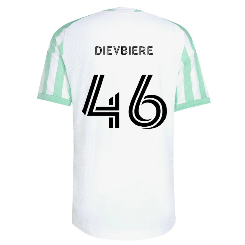 Danxen Män Vona Dievbiere #46 Ljusgrön Svart Vit Bortatröja Matchtröjor 2026/27 Tröjor T-Tröja