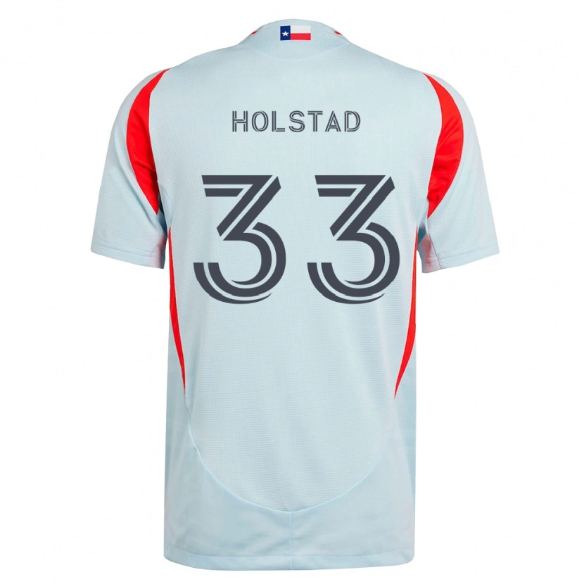 Danxen Män Clay Holstad #33 Mörkgrå Vit Röd Bortatröja Matchtröjor 2026/27 Tröjor T-Tröja