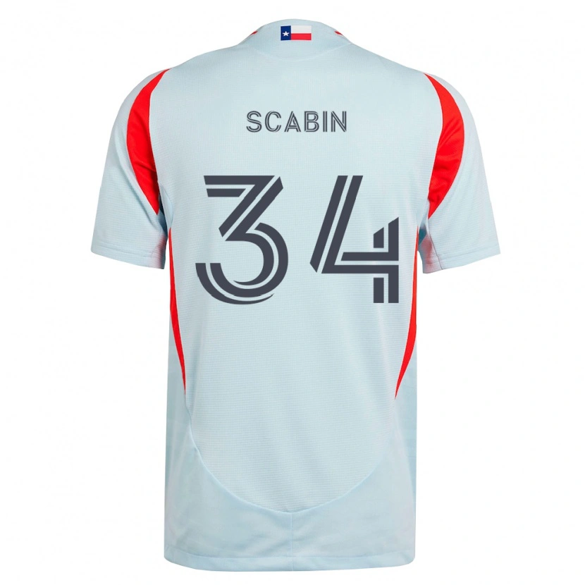 Danxen Män Kaka Scabin #34 Mörkgrå Vit Röd Bortatröja Matchtröjor 2026/27 Tröjor T-Tröja