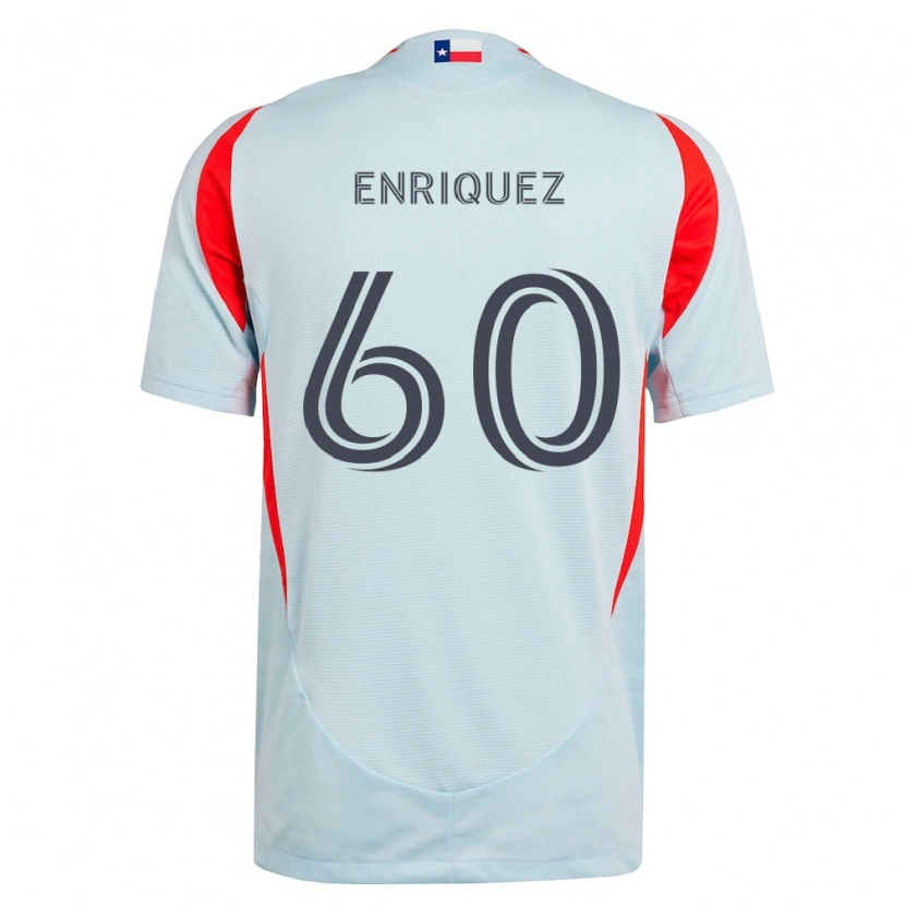 Danxen Män Fabian Enriquez #60 Mörkgrå Vit Röd Bortatröja Matchtröjor 2026/27 Tröjor T-Tröja