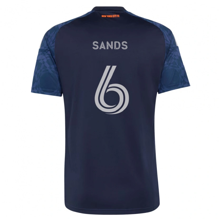 Danxen Män James Sands #6 Mörkblå Vit Bortatröja Matchtröjor 2026/27 Tröjor T-Tröja