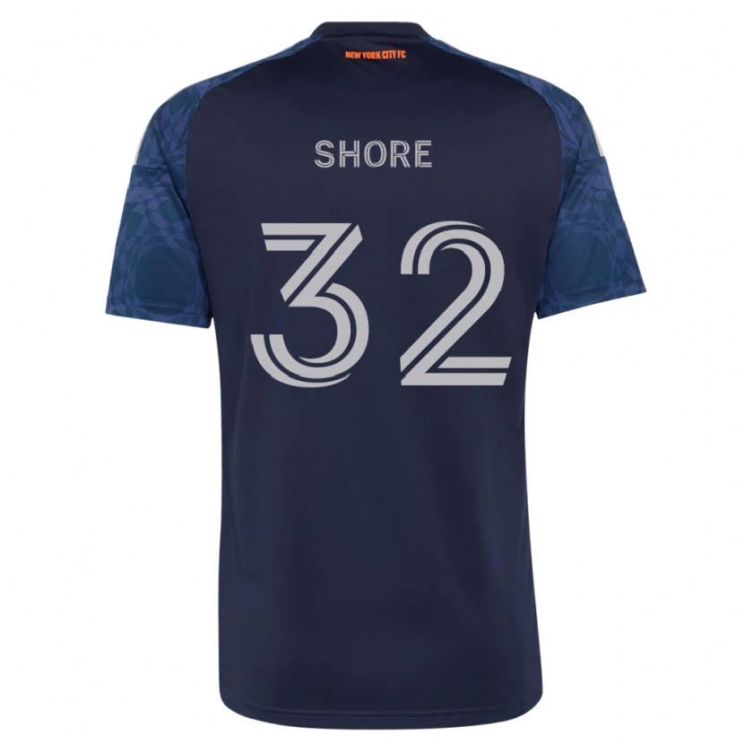 Danxen Män Jonathan Shore #32 Mörkblå Vit Bortatröja Matchtröjor 2026/27 Tröjor T-Tröja