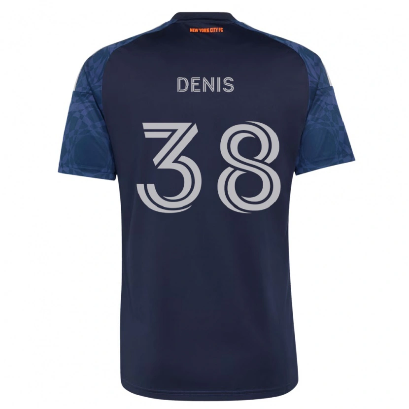 Danxen Män John Denis #38 Mörkblå Vit Bortatröja Matchtröjor 2026/27 Tröjor T-Tröja