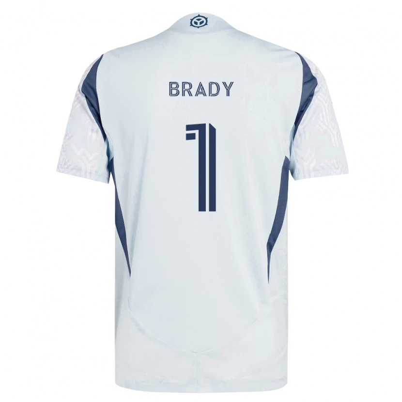 Danxen Män Chris Brady #1 Blågrå Vit Bortatröja Matchtröjor 2026/27 Tröjor T-Tröja