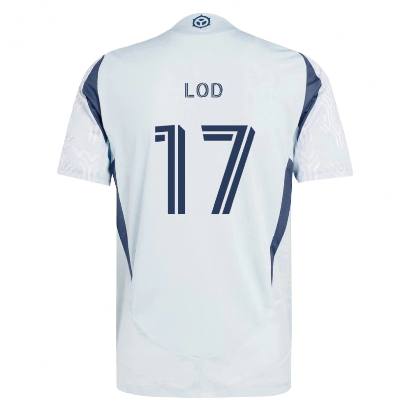 Danxen Män Robin Lod #17 Blågrå Vit Bortatröja Matchtröjor 2026/27 Tröjor T-Tröja