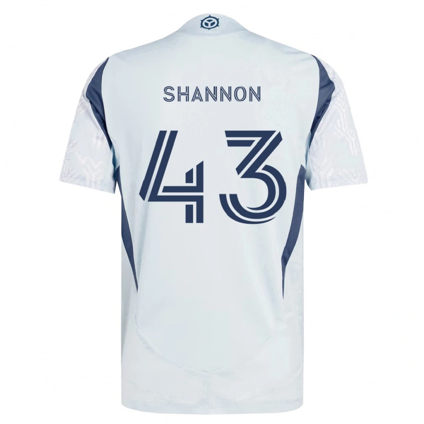Danxen Män Jaylen Shannon #43 Blågrå Vit Bortatröja Matchtröjor 2026/27 Tröjor T-Tröja