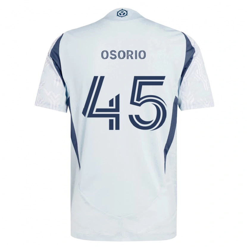 Danxen Män Harold Osorio #45 Blågrå Vit Bortatröja Matchtröjor 2026/27 Tröjor T-Tröja