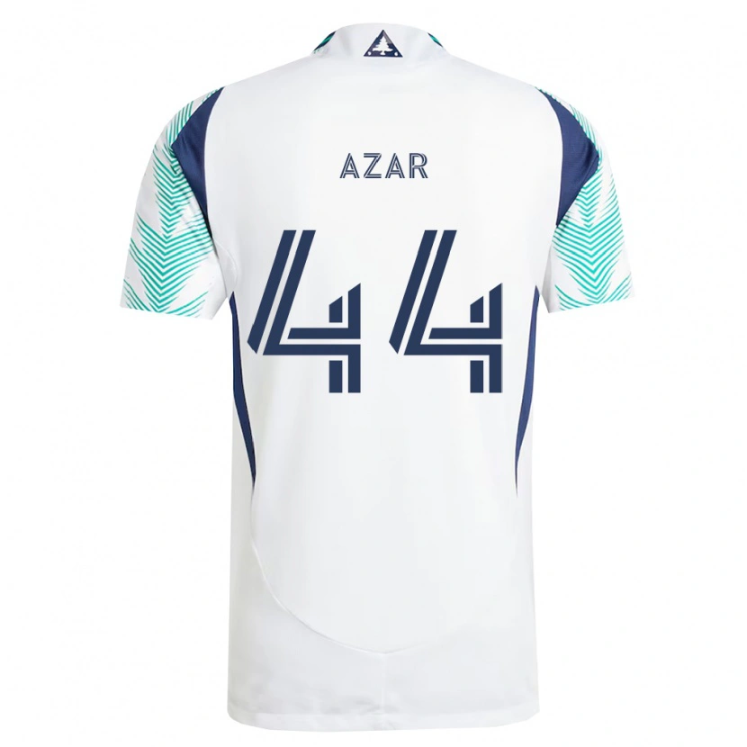 Danxen Män Logan Azar #44 Vit Marinblå Ljusgrön Bortatröja Matchtröjor 2026/27 Tröjor T-Tröja