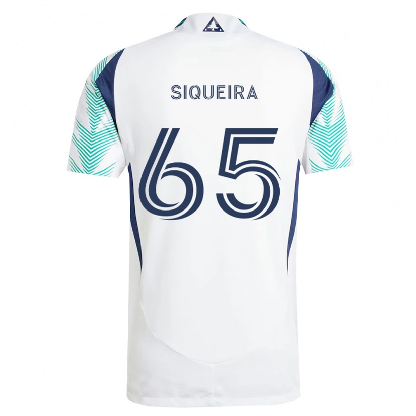 Danxen Män Judah Siqueira #65 Vit Marinblå Ljusgrön Bortatröja Matchtröjor 2026/27 Tröjor T-Tröja