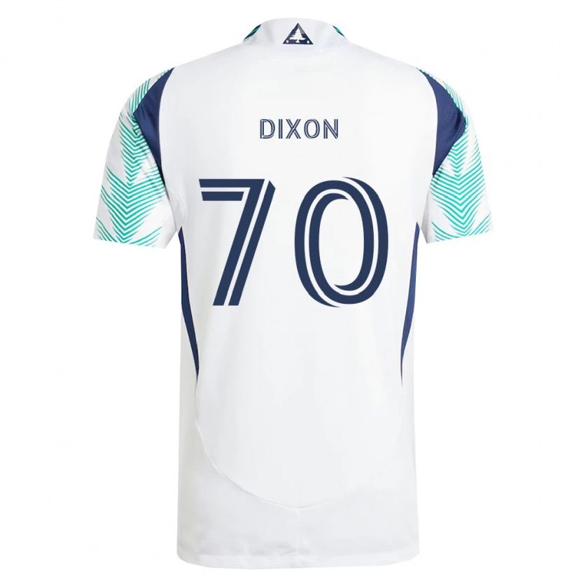 Danxen Män Daniel Dixon #70 Vit Marinblå Ljusgrön Bortatröja Matchtröjor 2026/27 Tröjor T-Tröja