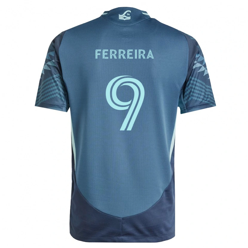 Danxen Män Jesús Ferreira #9 Marinblå Grön Bortatröja Matchtröjor 2026/27 Tröjor T-Tröja