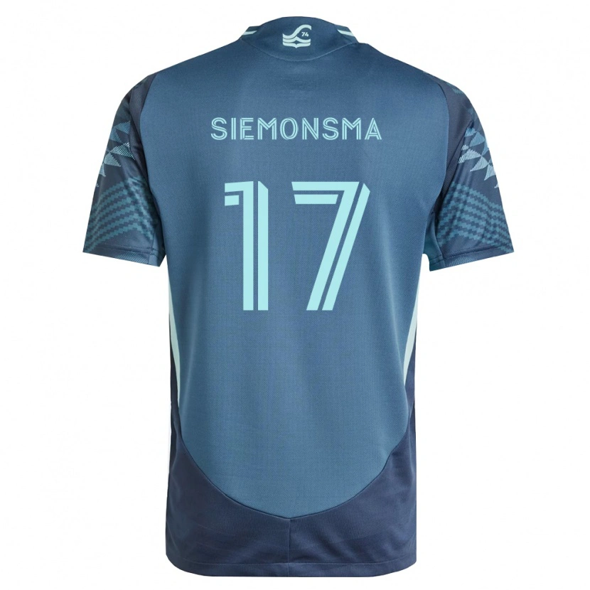 Danxen Män Sianna Siemonsma #17 Marinblå Grön Bortatröja Matchtröjor 2026/27 Tröjor T-Tröja