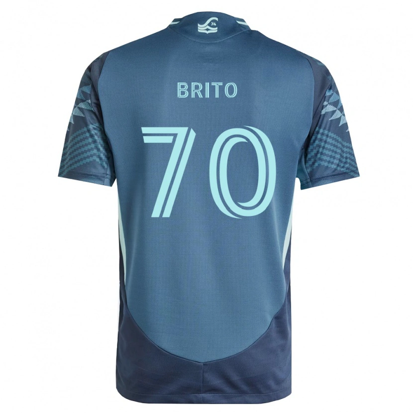 Danxen Män Kelvin-Luis Brito #70 Marinblå Grön Bortatröja Matchtröjor 2026/27 Tröjor T-Tröja