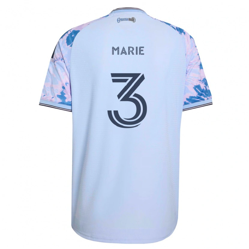 Danxen Män Paul Marie #3 Kungligt Blå Vit Svart Bortatröja Matchtröjor 2026/27 Tröjor T-Tröja