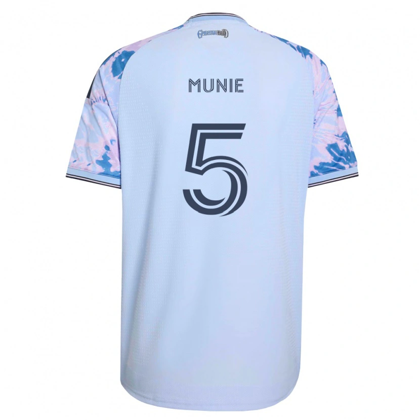 Danxen Män Daniel Munie #5 Kungligt Blå Vit Svart Bortatröja Matchtröjor 2026/27 Tröjor T-Tröja