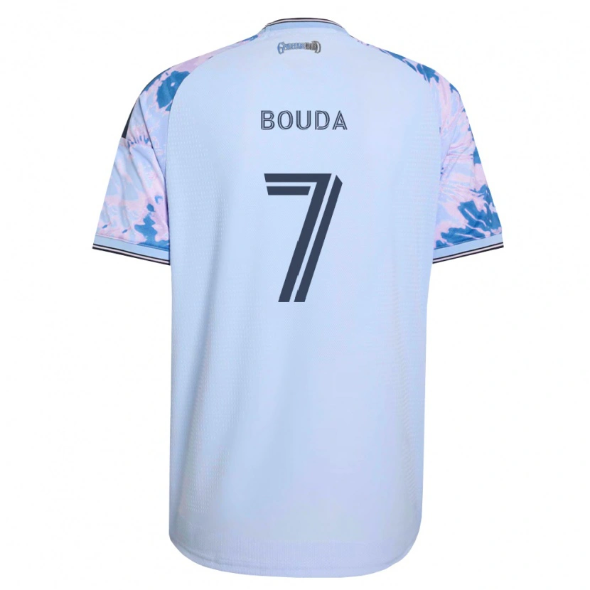 Danxen Män Ousseni Bouda #7 Kungligt Blå Vit Svart Bortatröja Matchtröjor 2026/27 Tröjor T-Tröja