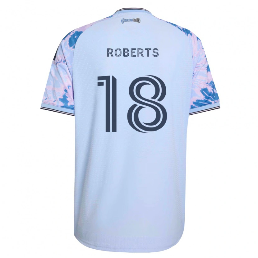 Danxen Män Reid Roberts #18 Kungligt Blå Vit Svart Bortatröja Matchtröjor 2026/27 Tröjor T-Tröja