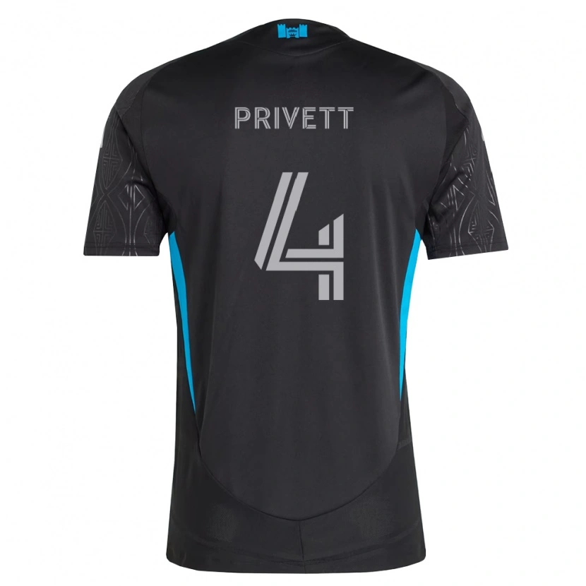 Danxen Män Andrew Privett #4 Svart Vit Himmelsblå Bortatröja Matchtröjor 2026/27 Tröjor T-Tröja