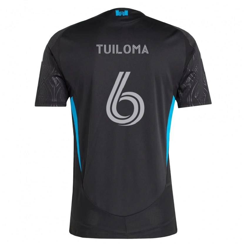 Danxen Män Bill Tuiloma #6 Svart Vit Himmelsblå Bortatröja Matchtröjor 2026/27 Tröjor T-Tröja