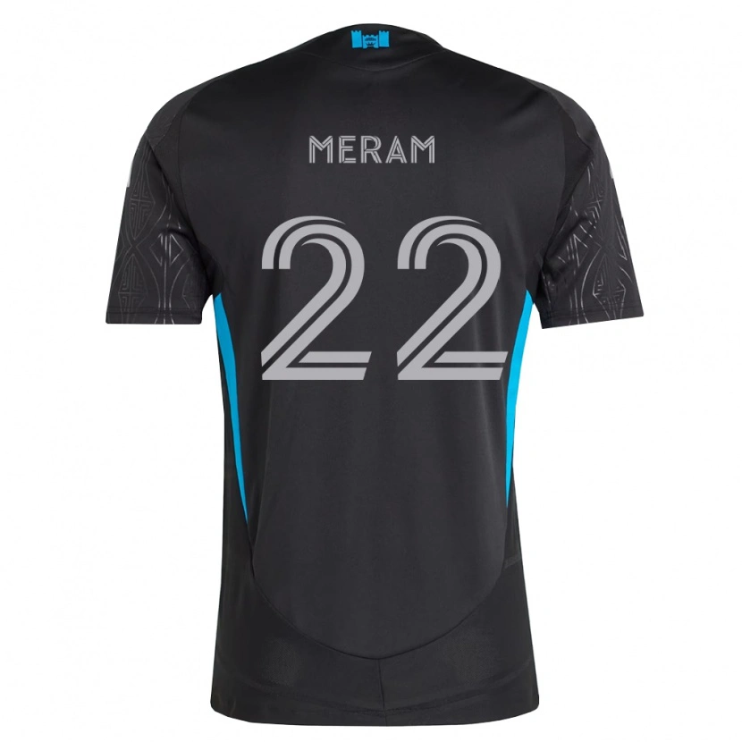Danxen Män Justin Meram #22 Svart Vit Himmelsblå Bortatröja Matchtröjor 2026/27 Tröjor T-Tröja