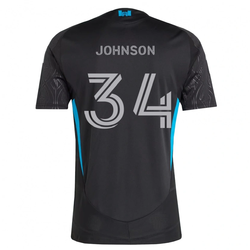 Danxen Män Andrew Johnson #34 Svart Vit Himmelsblå Bortatröja Matchtröjor 2026/27 Tröjor T-Tröja
