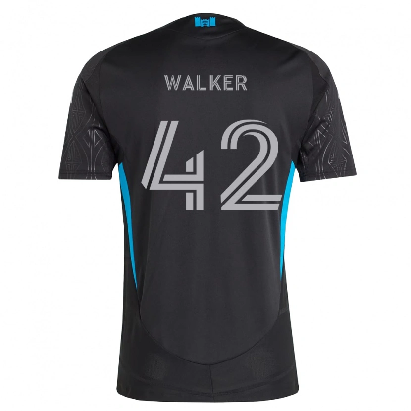 Danxen Män Isaac Walker #42 Svart Vit Himmelsblå Bortatröja Matchtröjor 2026/27 Tröjor T-Tröja
