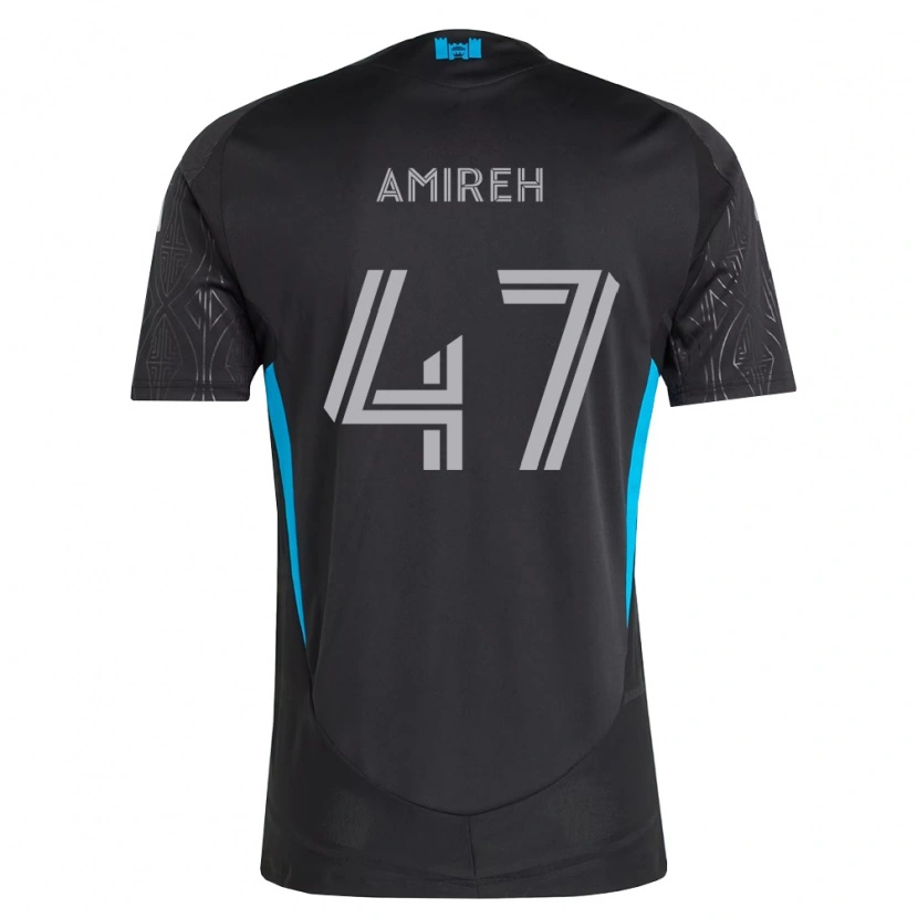 Danxen Män Adam Amireh #47 Svart Vit Himmelsblå Bortatröja Matchtröjor 2026/27 Tröjor T-Tröja