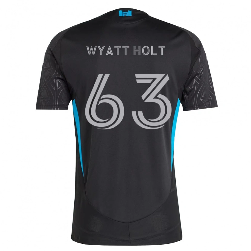 Danxen Män Wyatt Holt #63 Svart Vit Himmelsblå Bortatröja Matchtröjor 2026/27 Tröjor T-Tröja