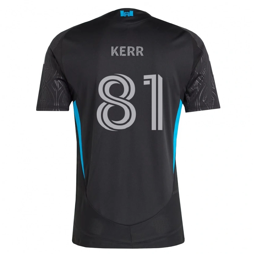 Danxen Män Keegan Kerr #81 Svart Vit Himmelsblå Bortatröja Matchtröjor 2026/27 Tröjor T-Tröja