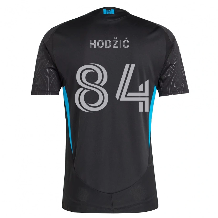 Danxen Män Amil Hodžić #84 Svart Vit Himmelsblå Bortatröja Matchtröjor 2026/27 Tröjor T-Tröja