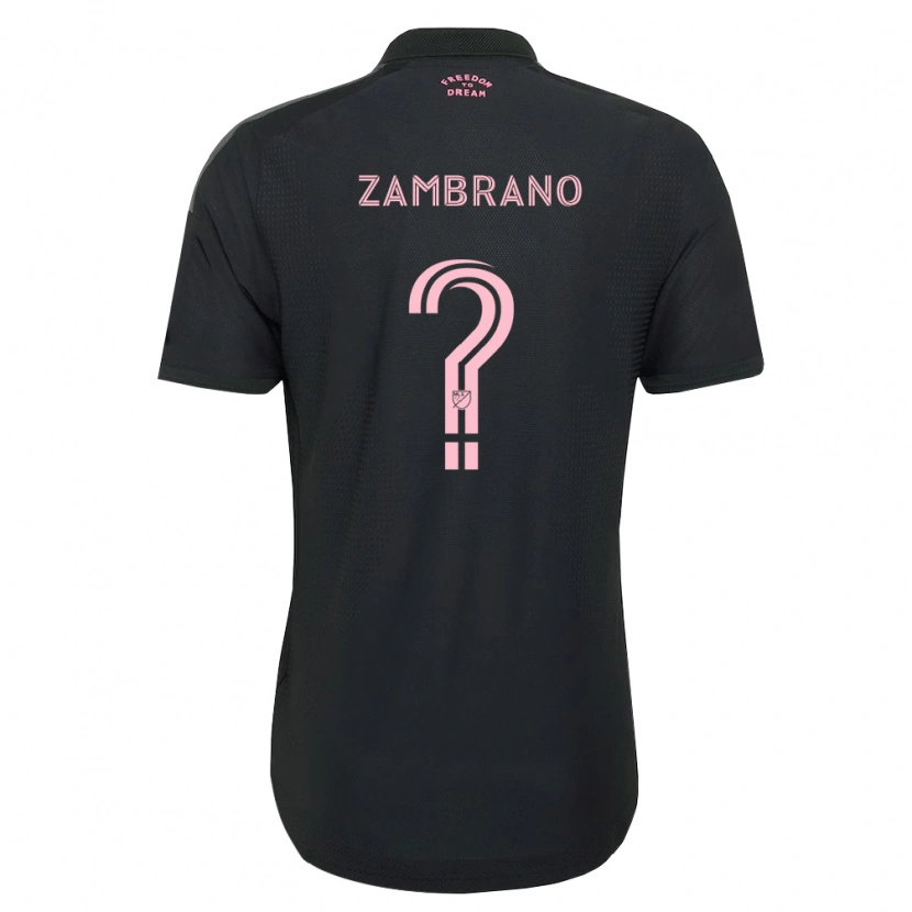 Danxen Män Matteo Zambrano #0 Rosa Svart Vit Bortatröja Matchtröjor 2026/27 Tröjor T-Tröja