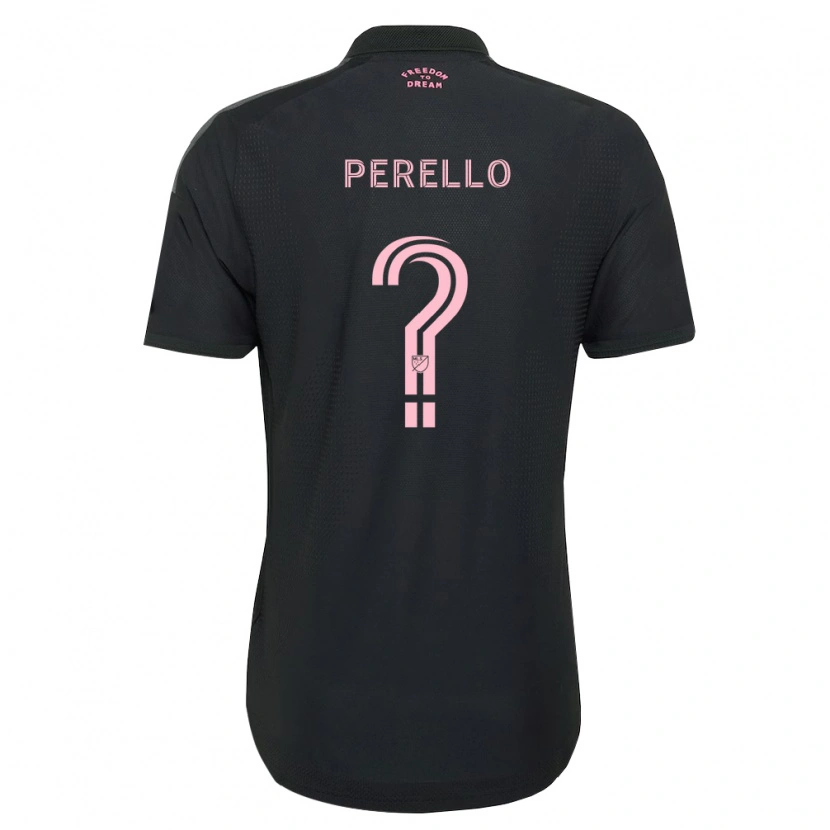 Danxen Män Sergio Perello #0 Rosa Svart Vit Bortatröja Matchtröjor 2026/27 Tröjor T-Tröja