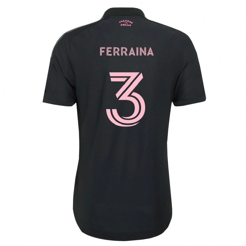 Danxen Män Giovanni Ferraina #3 Rosa Svart Vit Bortatröja Matchtröjor 2026/27 Tröjor T-Tröja