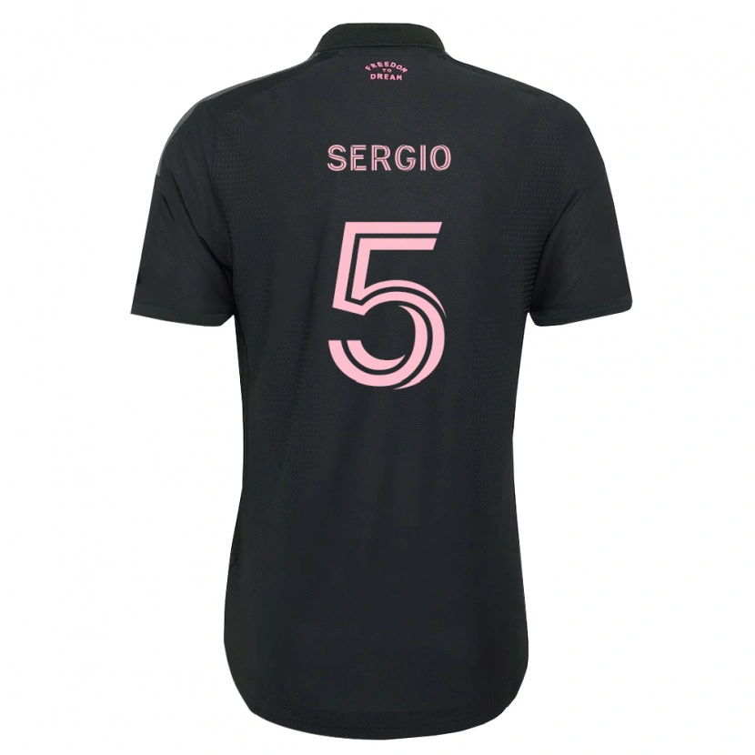 Danxen Män Sergio Busquets #5 Rosa Svart Vit Bortatröja Matchtröjor 2026/27 Tröjor T-Tröja