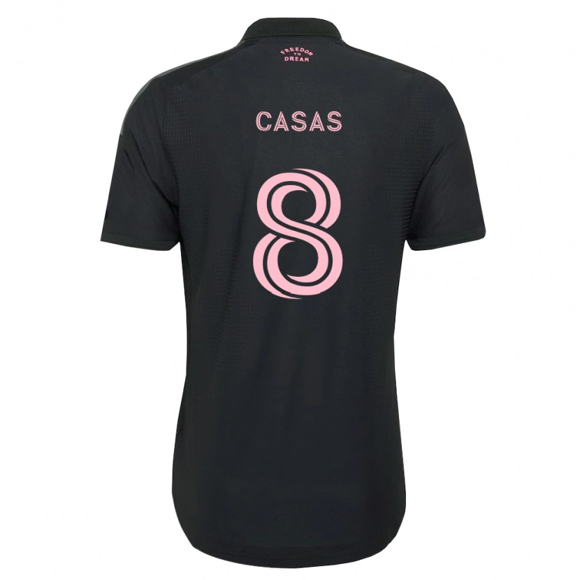 Danxen Män Pep Casas #8 Rosa Svart Vit Bortatröja Matchtröjor 2026/27 Tröjor T-Tröja