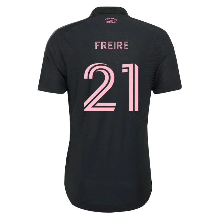 Danxen Män Nicolas Freire #21 Rosa Svart Vit Bortatröja Matchtröjor 2026/27 Tröjor T-Tröja