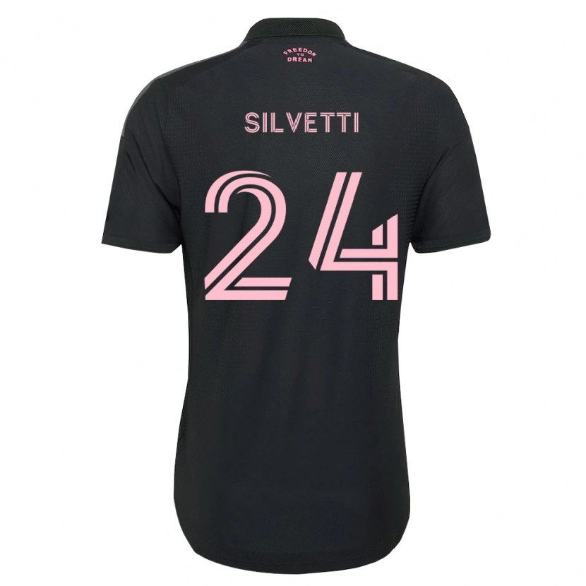 Danxen Män Mateo Silvetti #24 Rosa Svart Vit Bortatröja Matchtröjor 2026/27 Tröjor T-Tröja