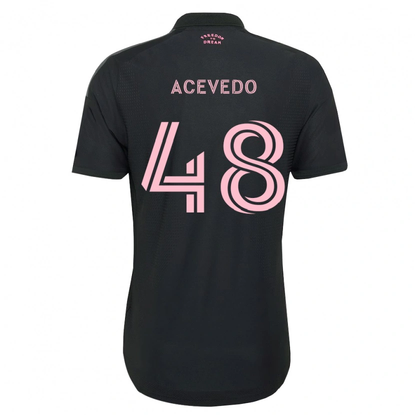 Danxen Män Matías Acevedo #48 Rosa Svart Vit Bortatröja Matchtröjor 2026/27 Tröjor T-Tröja