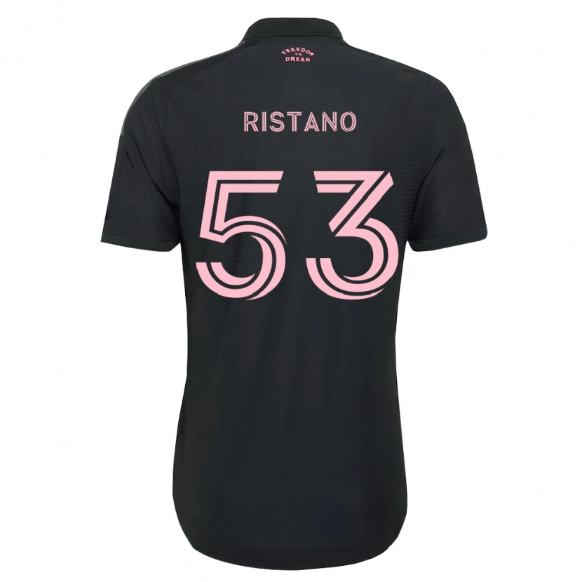 Danxen Män Alejo Ristano #53 Rosa Svart Vit Bortatröja Matchtröjor 2026/27 Tröjor T-Tröja
