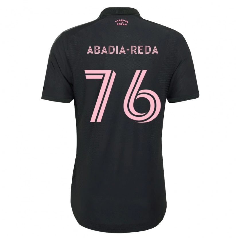 Danxen Män Ezequiel Abadia-Reda #76 Rosa Svart Vit Bortatröja Matchtröjor 2026/27 Tröjor T-Tröja
