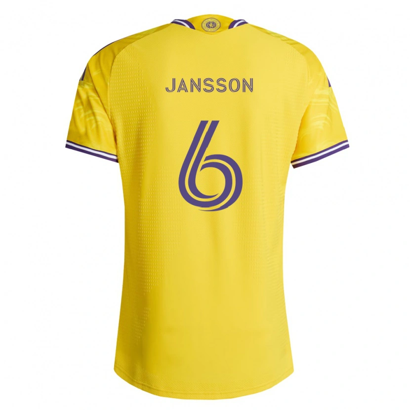 Danxen Män Robin Jansson #6 Gul Lila Bortatröja Matchtröjor 2026/27 Tröjor T-Tröja