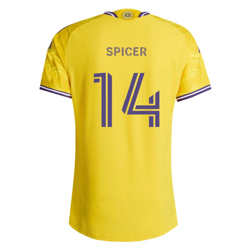 Danxen Män Tyrese Spicer #14 Gul Lila Bortatröja Matchtröjor 2026/27 Tröjor T-Tröja
