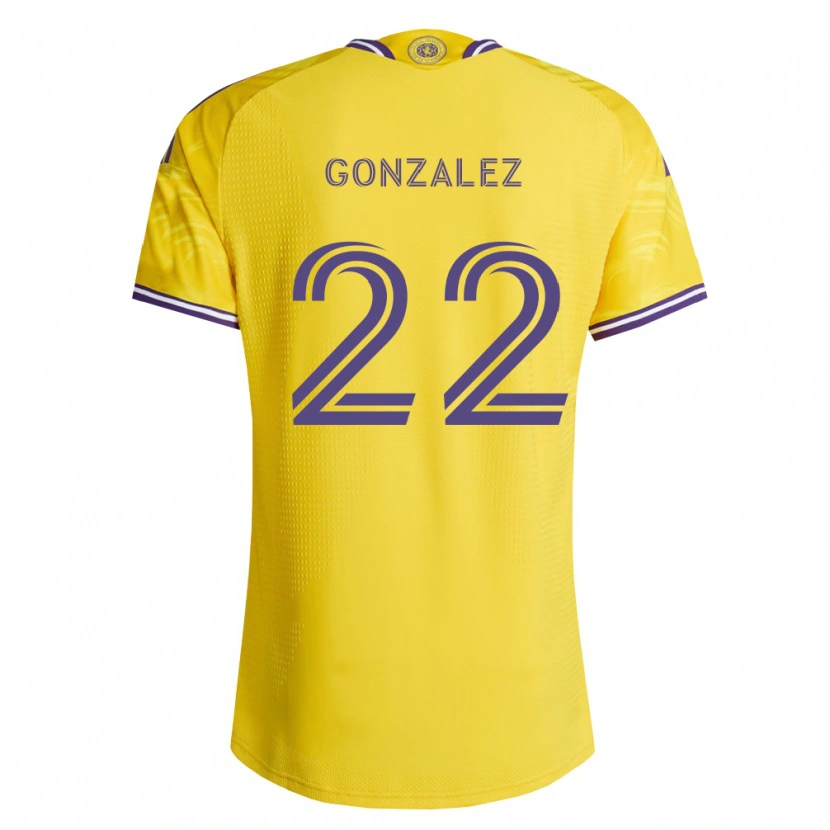 Danxen Män Gastón González #22 Gul Lila Bortatröja Matchtröjor 2026/27 Tröjor T-Tröja